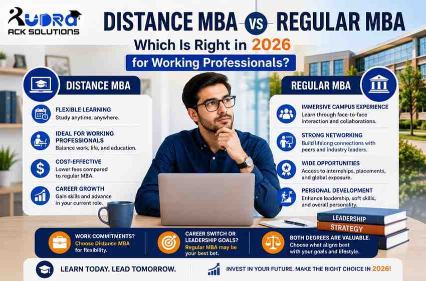 Distance MBA vs Regular MBA: Which Is Right for You When You're a Working Professional in 2026?