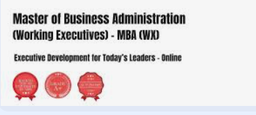 Online MBA (WX) in Leadership & Strategy