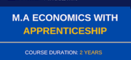 Online Master of Arts in Economics with Apprenticeship